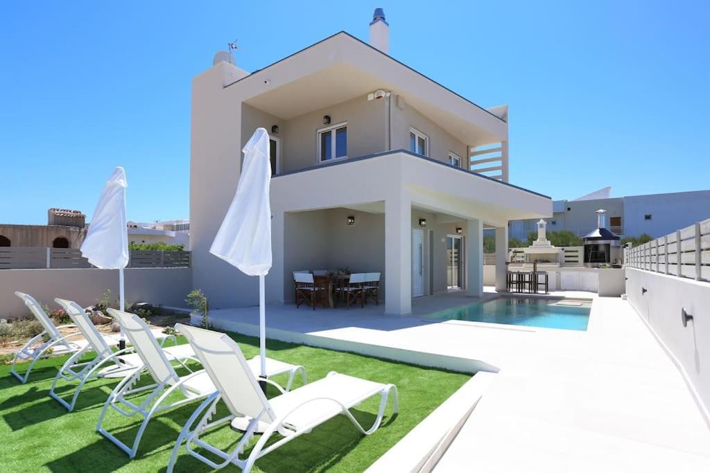Villa Constantino With Heated Pool Kato Gouves Экстерьер фото